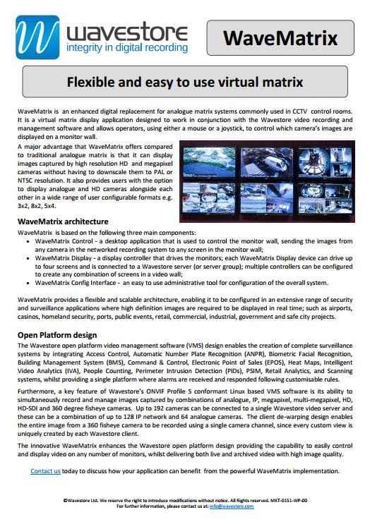 Introduction to WaveMatrix