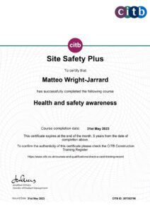 Matteo Citb Certificate