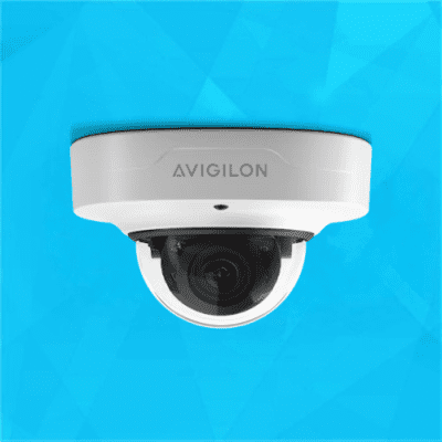 Avigilon Alta A5 Compact Dome Camera Blue Background