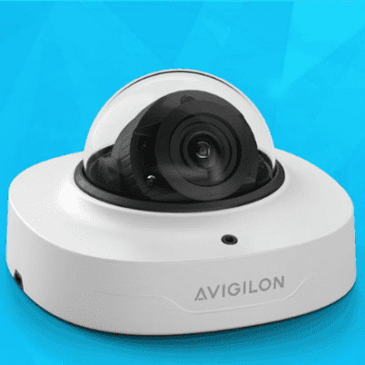 Avigilon Alta A5 Dome Blue Background Cropped